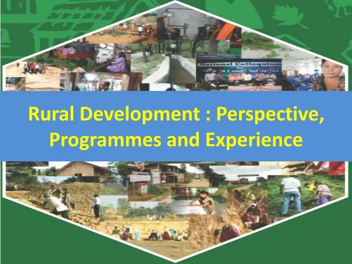 rural development perspective programmes and experience