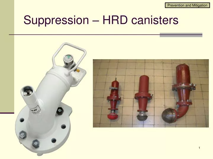 suppression hrd canisters