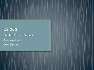 CS 302 Data Structures