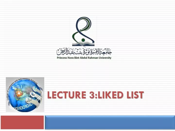 lecture 3 liked list
