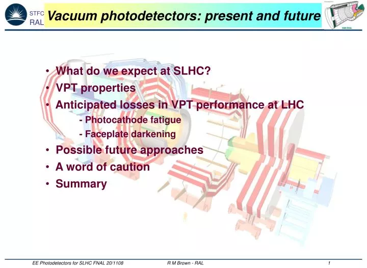 vacuum photodetectors present and future