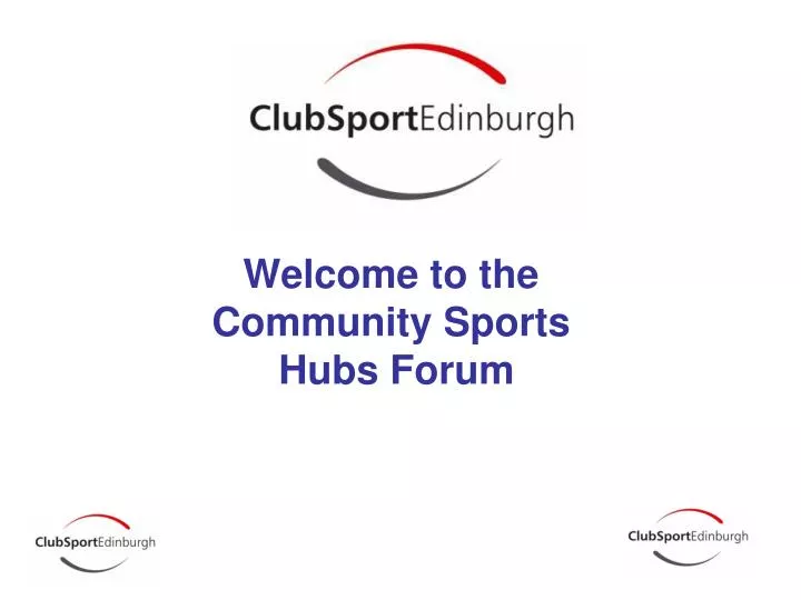 welcome to the community sports hubs forum