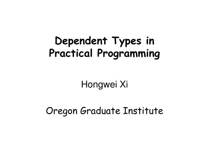 dependent types in practical programming