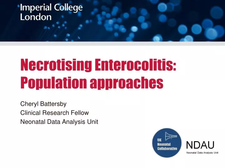 necrotising enterocolitis population approaches