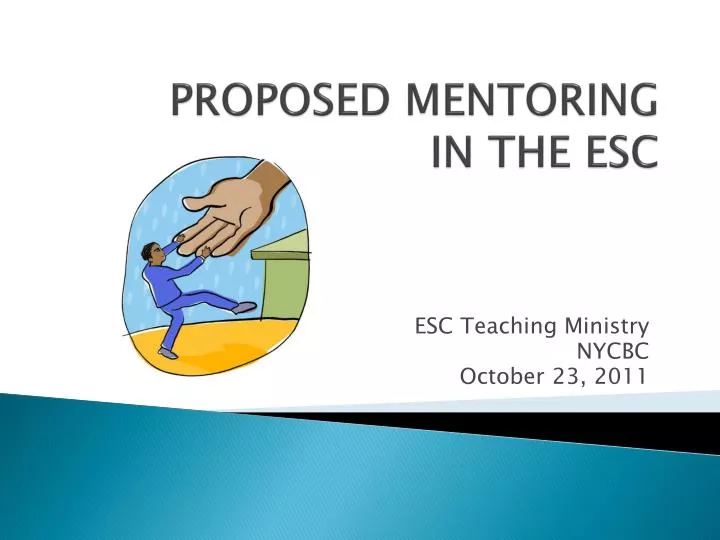 proposed mentoring in the esc