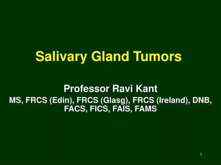 salivary gland tumors