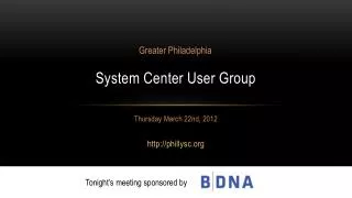 System Center User Group