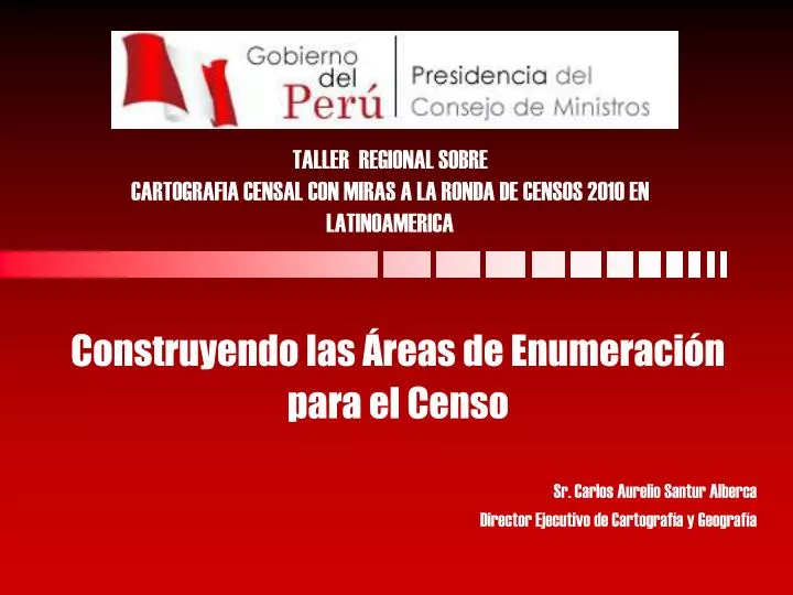 taller regional sobre cartografia censal con miras a la ronda de censos 2010 en latinoamerica