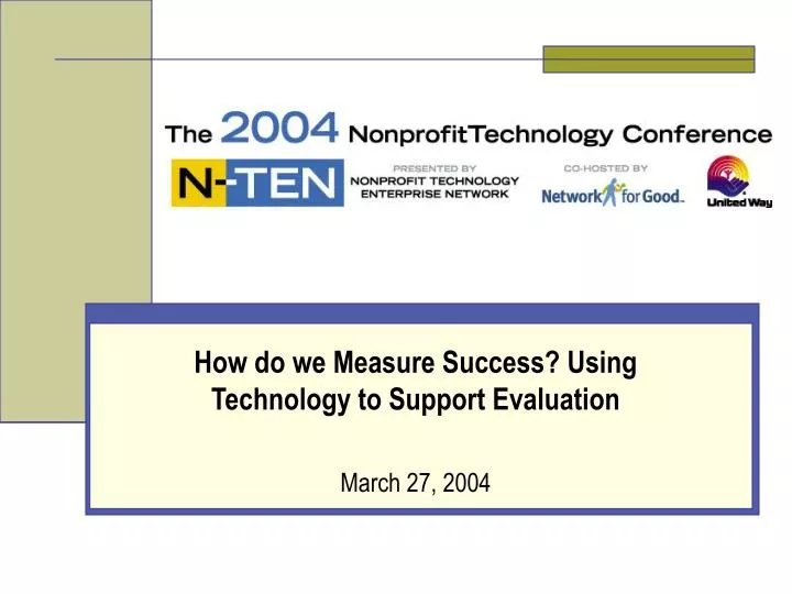 how do we measure success using technology to support evaluation