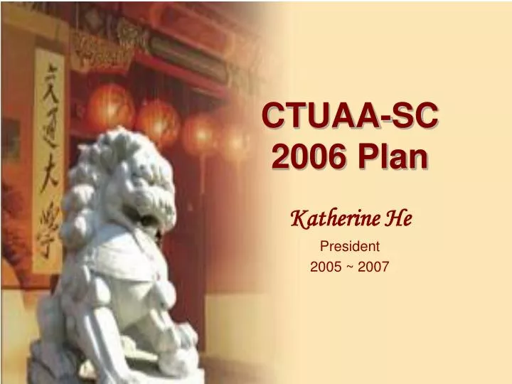 ctuaa sc 2006 plan