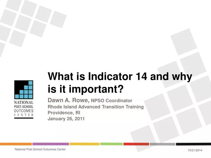 what is indicator 14 and why is it important