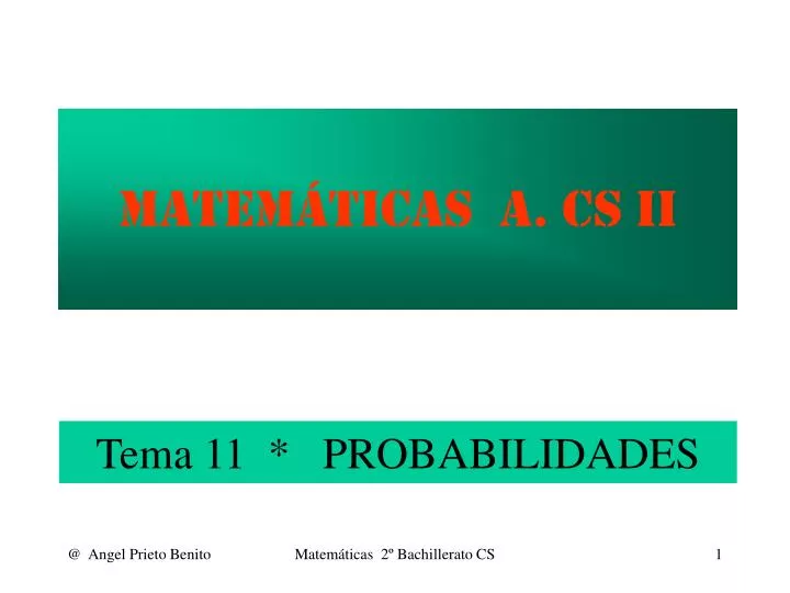 matem ticas a cs ii