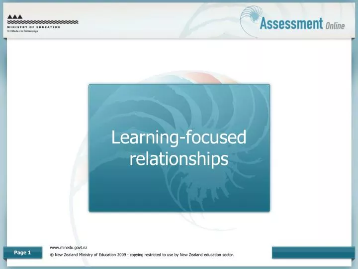 learning focused relationships