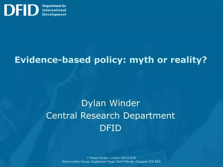 evidence based policy myth or reality