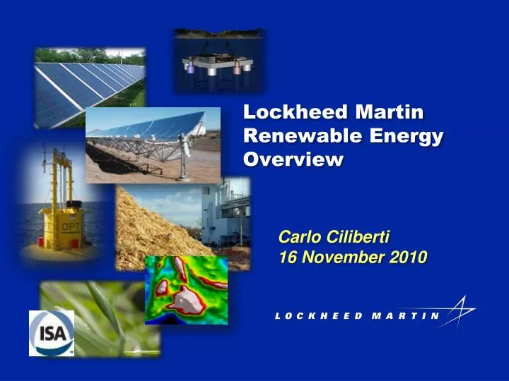 lockheed martin renewable energy overview