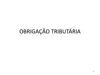 obriga o tribut ria