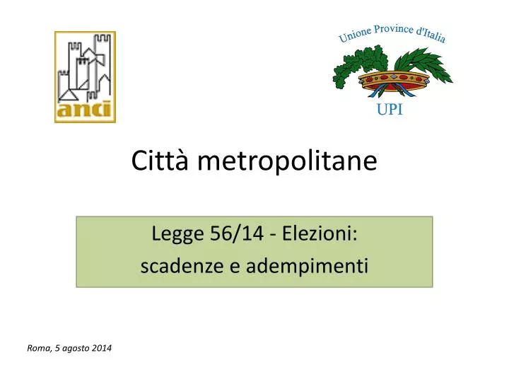 citt metropolitane