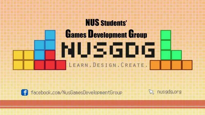 nus students g ames d evelopment g roup