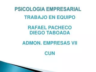 psicologia empresarial