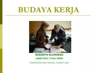 budaya kerja