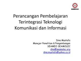 perancangan pembelajaran terintegrasi teknologi komunikasi dan informasi