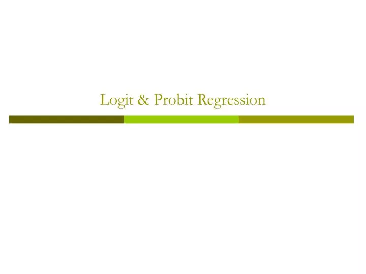 logit probit regression