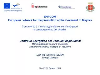 ENPCOM European network for the promotion of the Covenant of Mayors
