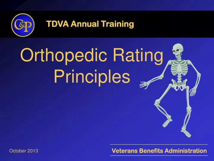 orthopedic rating principles