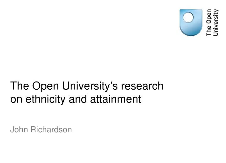 the open university s research on ethnicity and attainment