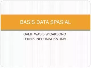 basis data spasial
