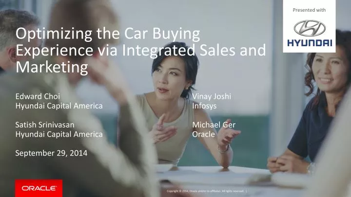optimizing the car buying experience via integrated sales and marketing