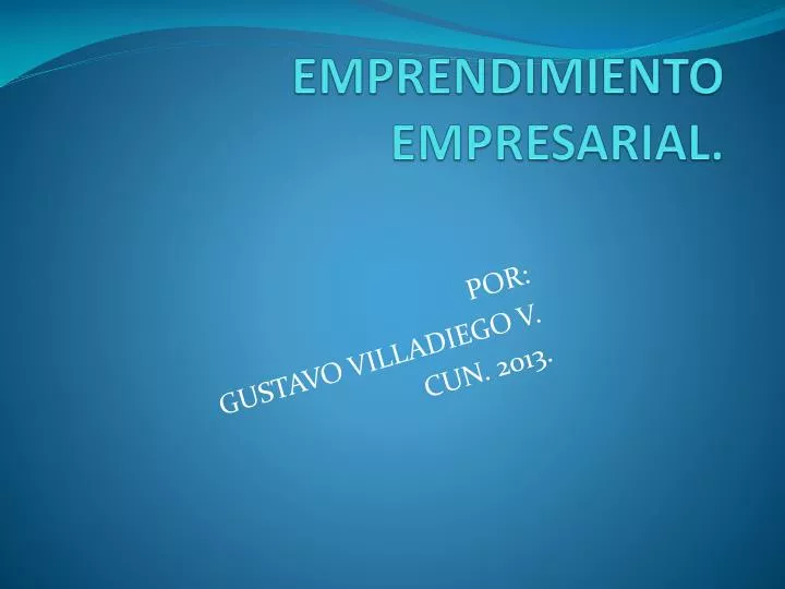 emprendimiento empresarial