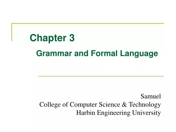 chapter 3 grammar and formal language