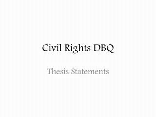 Civil Rights DBQ