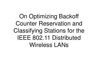 IEEE 802.11 (MAC)