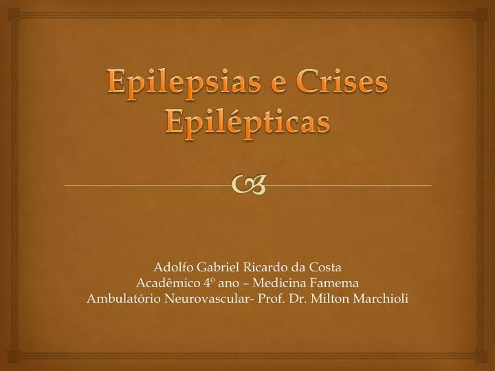 epilepsias e crises epil pticas
