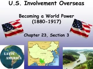 U.S. Involvement Overseas Becoming a World Power (1880-1917)