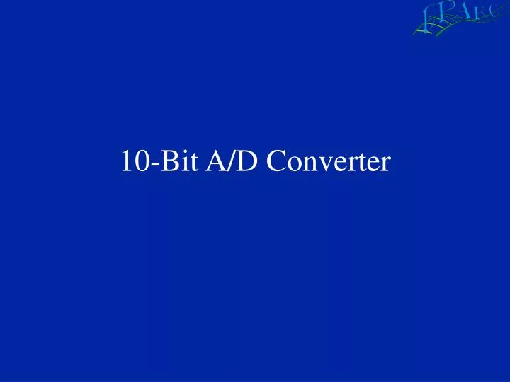 10 bit a d converter