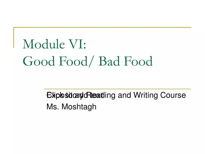 expository reading and writing course ms moshtagh