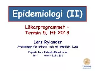 l karprogrammet termin 5 ht 2013