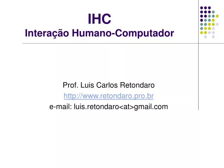 ihc intera o humano computador