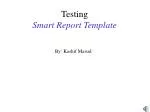 Testing Smart Report Template - slide 1