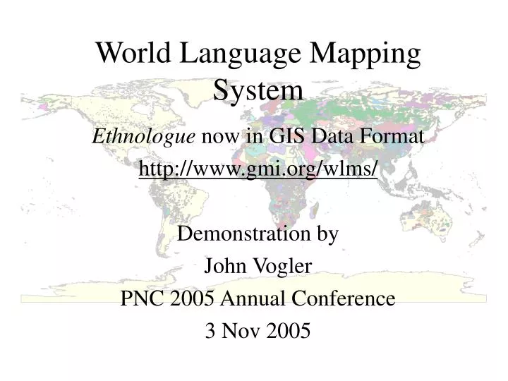 world language mapping system