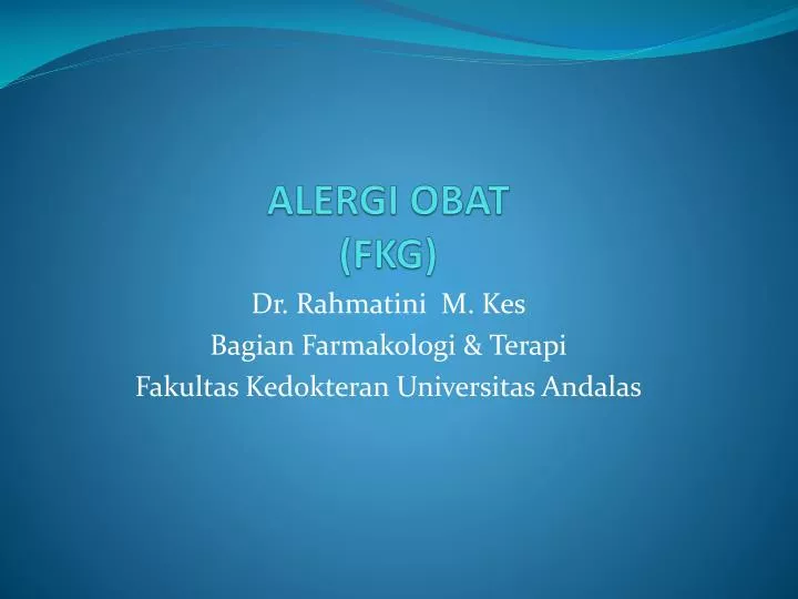 alergi obat fkg