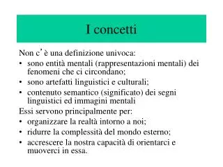 i concetti