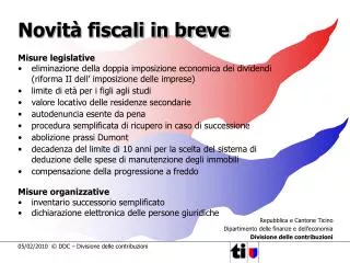 novit fiscali in breve