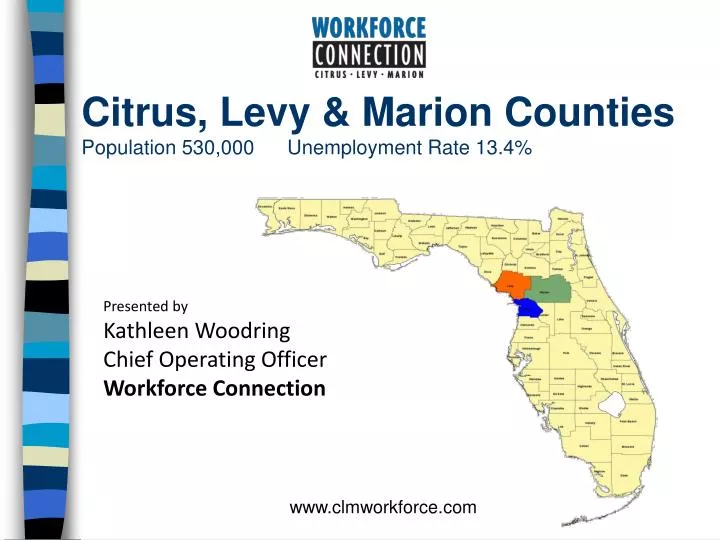 citrus levy marion counties population 530 000 unemployment rate 13 4