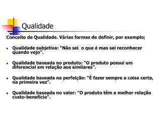 qualidade