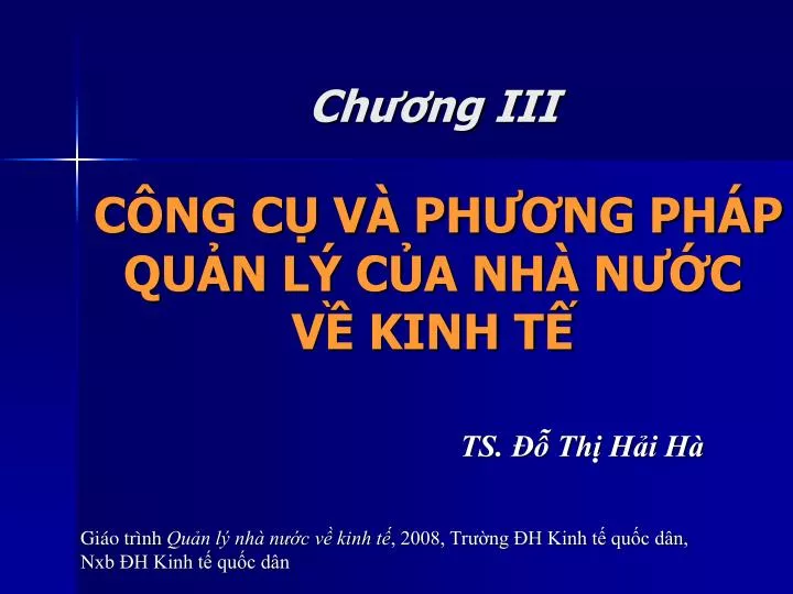 ch ng iii c ng c v ph ng ph p qu n l c a nh n c v kinh t