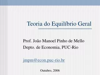 teoria do equil brio geral